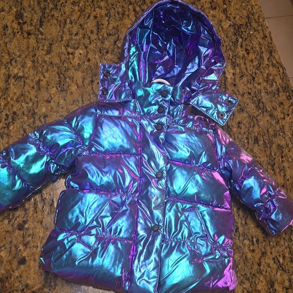 Iridescent Puffer Jacket